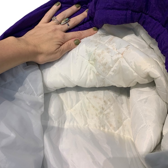 VINTAGE | 80’s Reebok Pullover Puffy Windbreaker w/ Removable‎ Hood - Sz XL - Picture 8 of 14